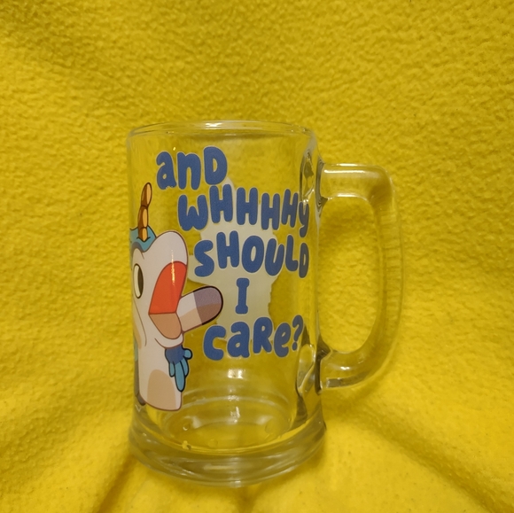 Unicorse bluey 16 oz beer mug - Picture 2 of 6